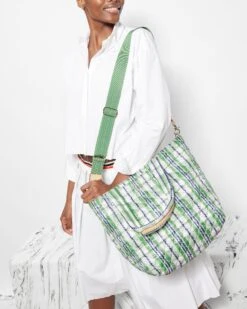 Spring Plaid Medium Metro Tote Deluxe -Fashion Trend Bag Store 1260X1896 A11