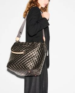 Moondust Metallic Lacquer Medium Metro Tote Deluxe -Fashion Trend Bag Store 1260X1957 A11