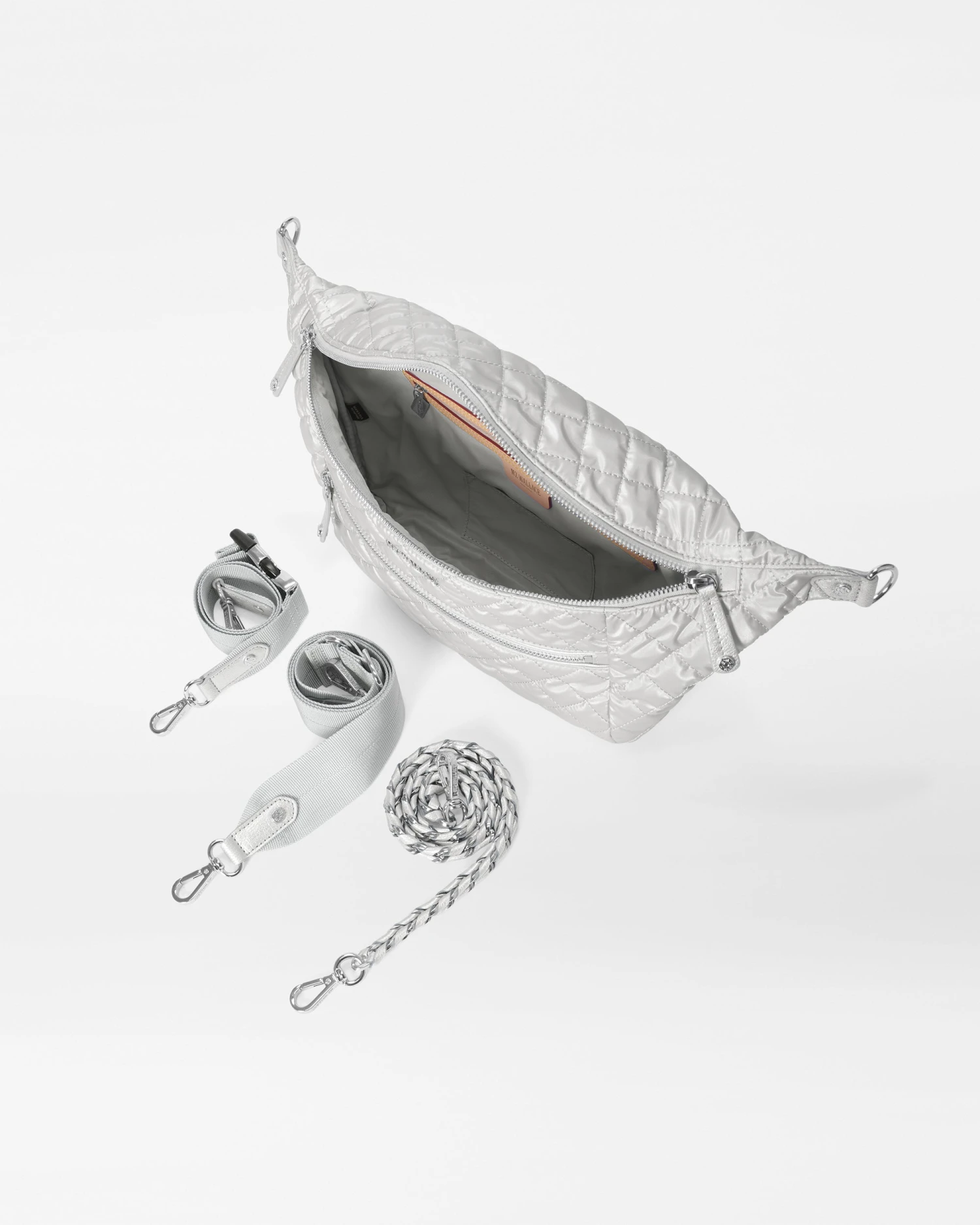 Oyster Metallic Crosby Crossbody Sling 4 Oyster Metallic Crosby Crossbody Sling - Image 4