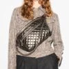 Moondust Metallic Lacquer Crosby Crossbody Sling Bag