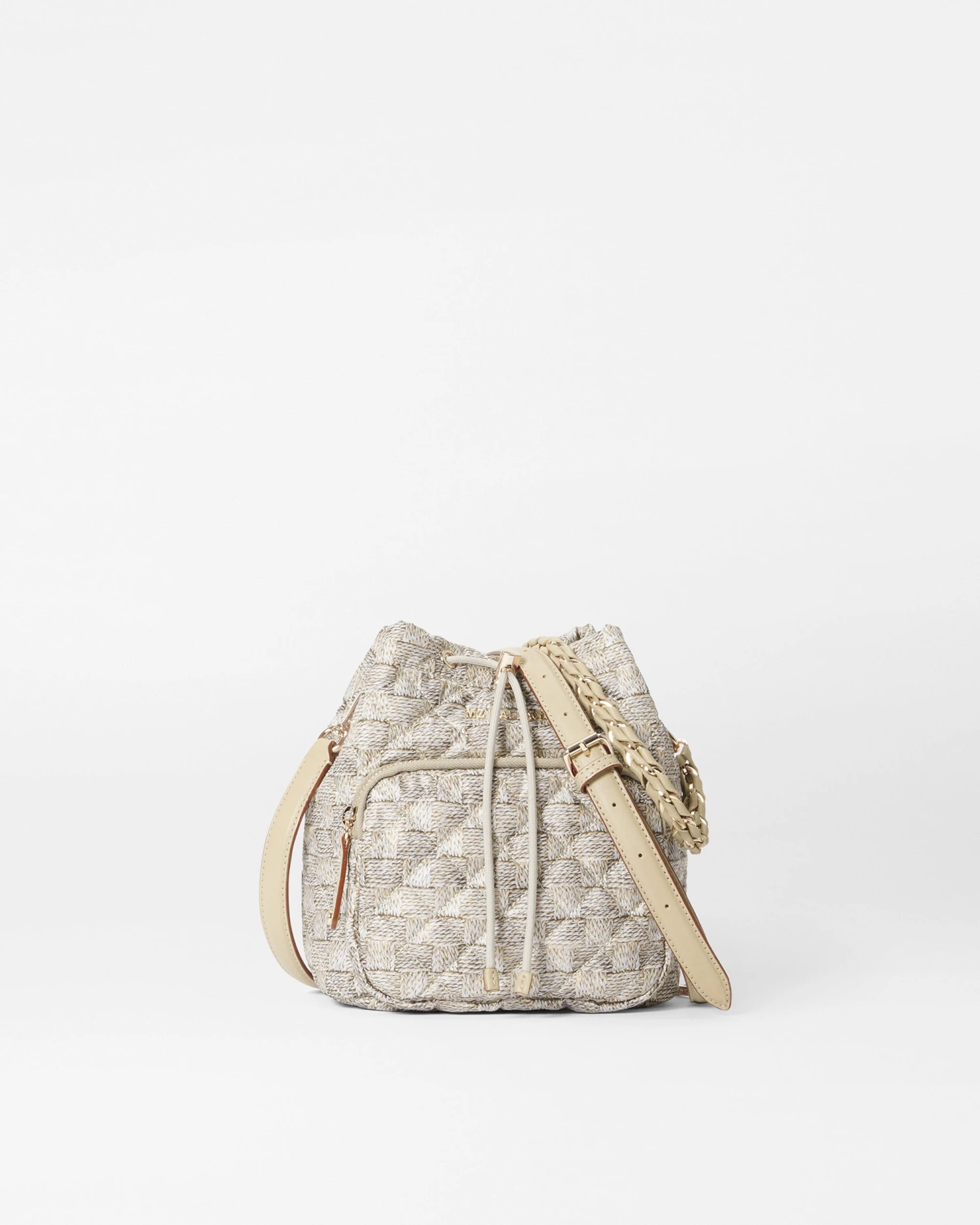 Small Jute Crosby Drawstring Bucket Bag 1 Small Jute Crosby Drawstring Bucket Bag