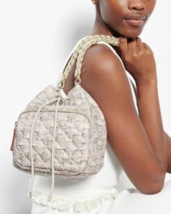 Small Jute Crosby Drawstring Bucket Bag 9 Small Jute Crosby Drawstring Bucket Bag -Fashion Trend Bag Store 1333C1906 A11