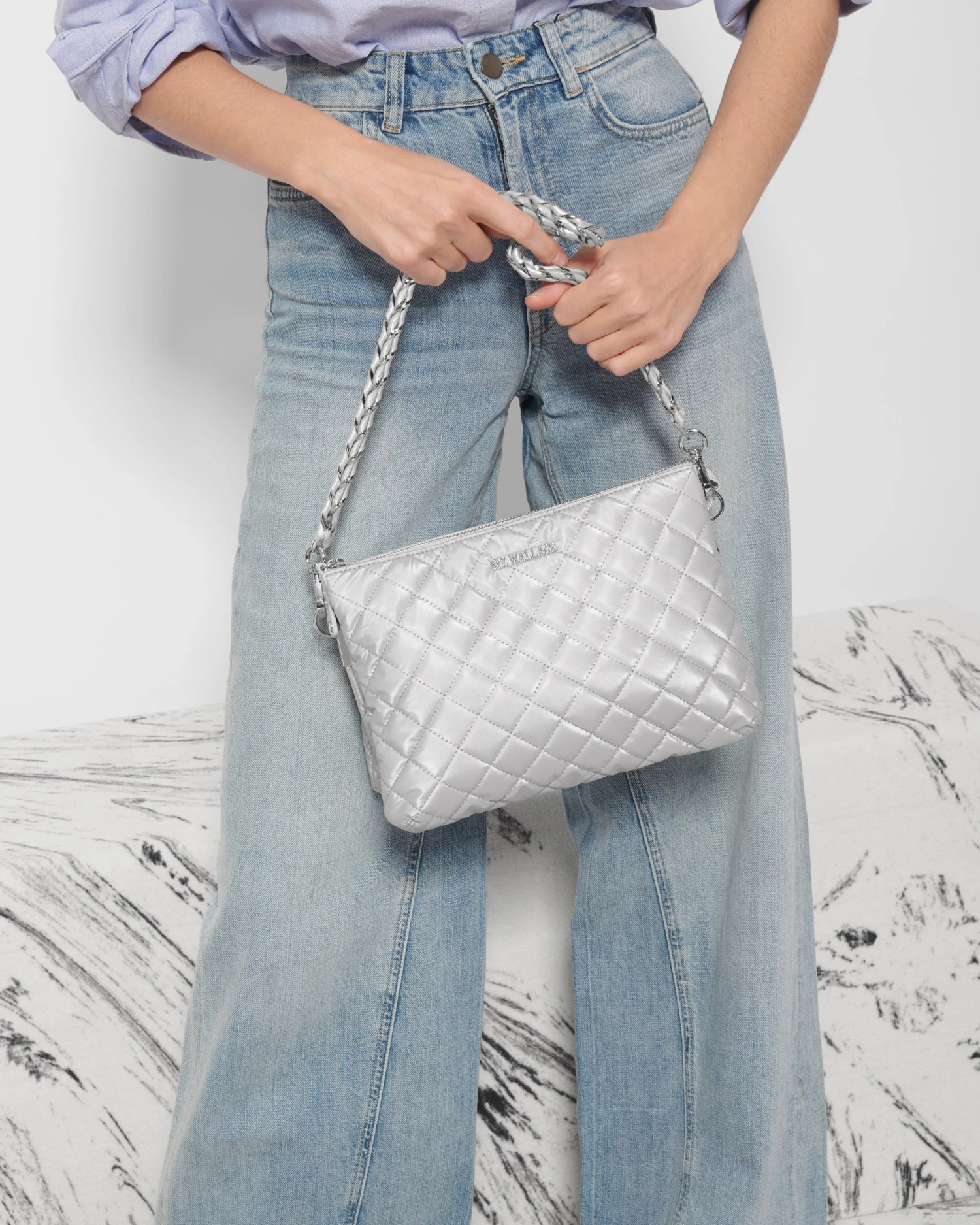 Oyster Metallic Large Crosby Pippa 2 Oyster Metallic Large Crosby Pippa - Image 2