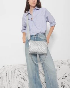 Oyster Metallic Large Crosby Pippa 10 Oyster Metallic Large Crosby Pippa -Fashion Trend Bag Store 1349C1917 A12