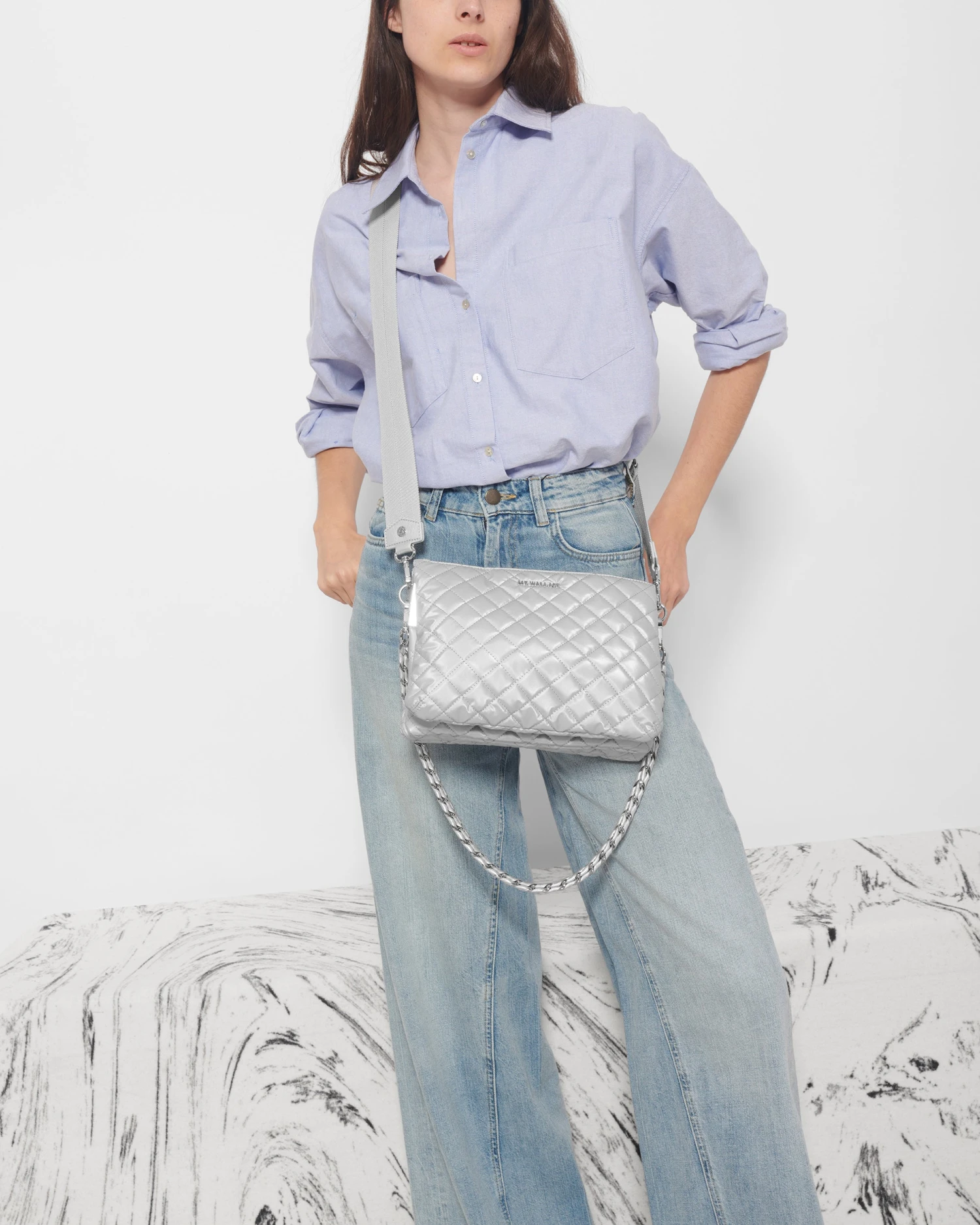 Oyster Metallic Large Crosby Pippa 5 Oyster Metallic Large Crosby Pippa - Image 5