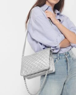 Oyster Metallic Large Crosby Pippa 11 Oyster Metallic Large Crosby Pippa -Fashion Trend Bag Store 1349C1917 A13