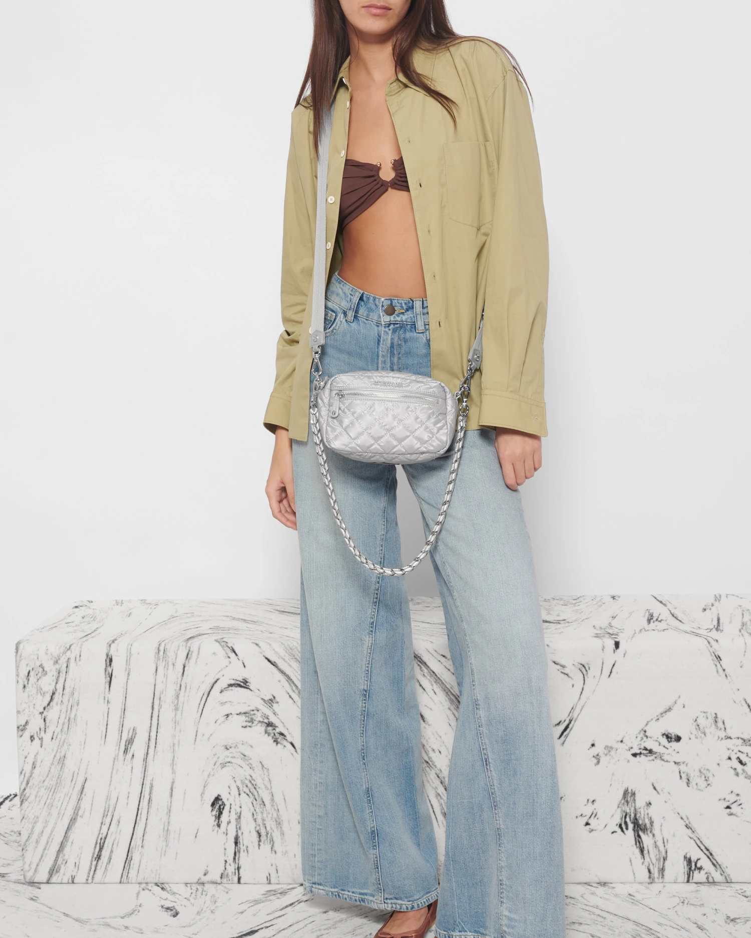 Oyster Metallic Mini Crosby 5 Oyster Metallic Mini Crosby - Image 5