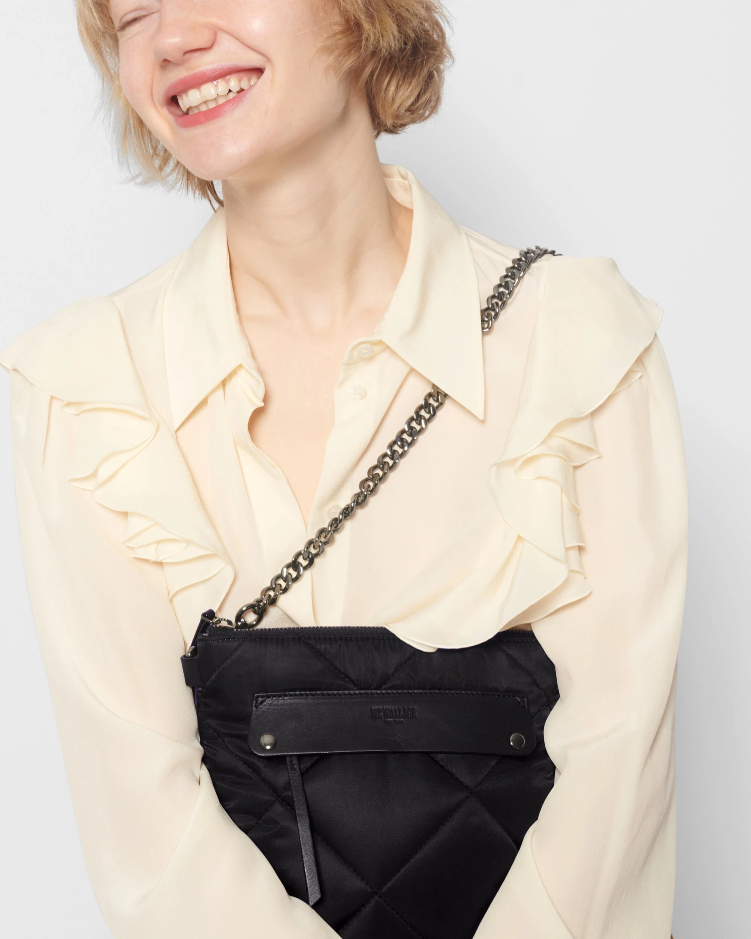 Black Madison Flat Crossbody 4 Black Madison Flat Crossbody - Image 4