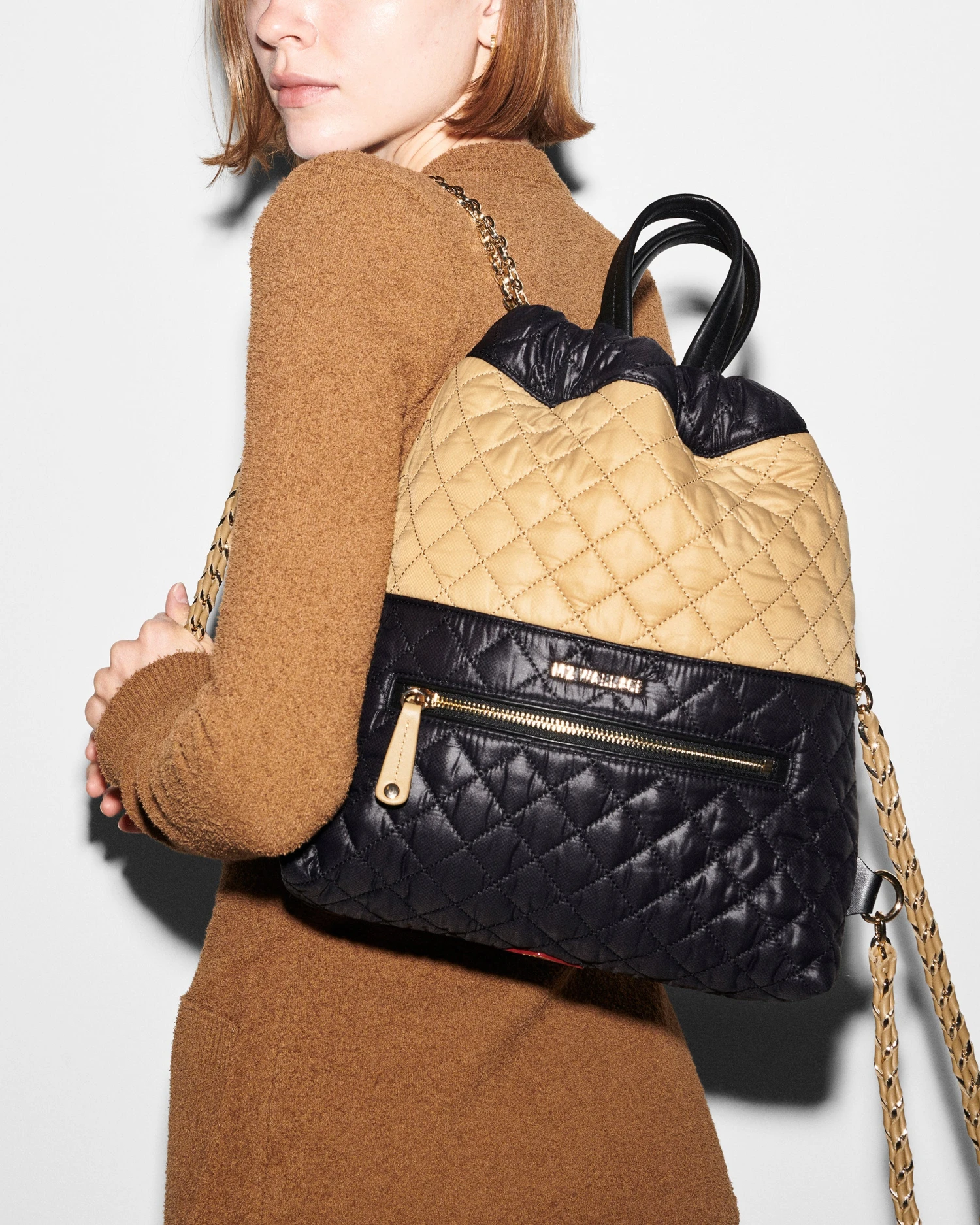 Camel & Black Crosby Audrey Backpack 5 Camel & Black Crosby Audrey Backpack - Image 5