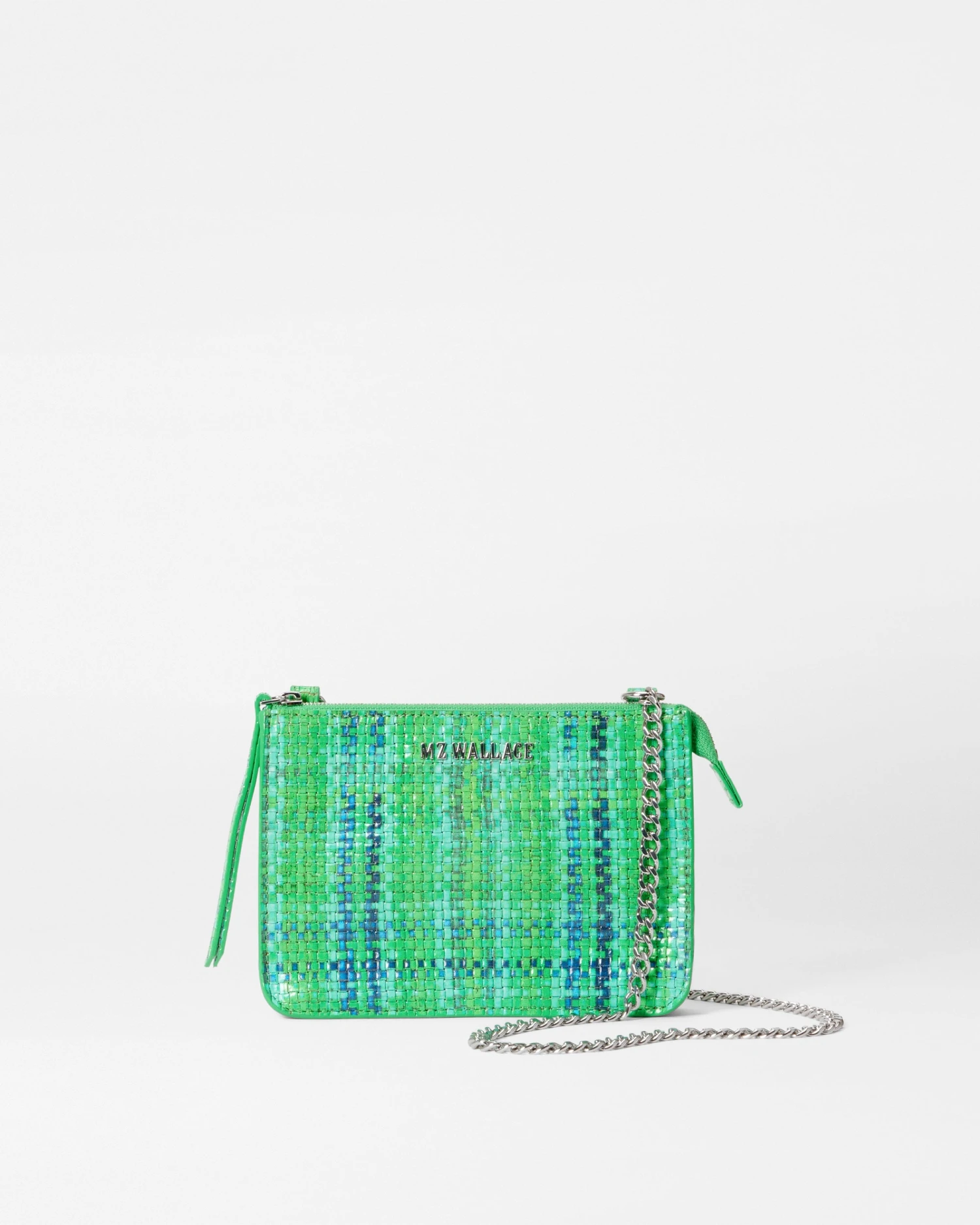 Green Spring Plaid Mini Leather Crossbody 1 Green Spring Plaid Mini Leather Crossbody
