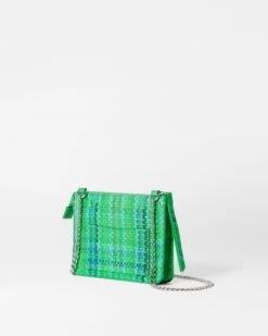 Green Spring Plaid Mini Leather Crossbody 6 Green Spring Plaid Mini Leather Crossbody -Fashion Trend Bag Store 1437N1877 A2
