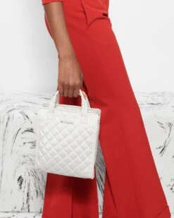 Pearl Metallic Mini Box Tote