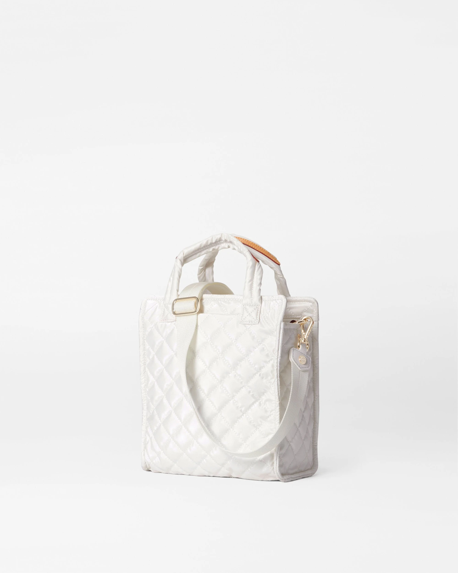 Pearl Metallic Mini Box Tote 3 Pearl Metallic Mini Box Tote - Image 3