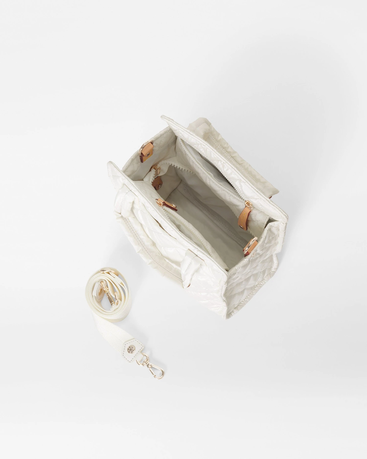 Pearl Metallic Mini Box Tote 5 Pearl Metallic Mini Box Tote - Image 5