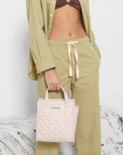 Rose Rec With Sequin Mini Box Tote -Fashion Trend Bag Store 1443X1920 A12