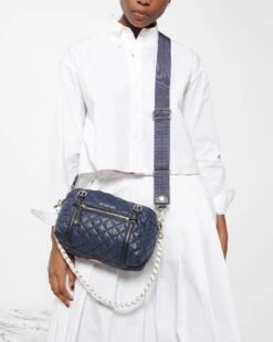 Dawn/White Small Crosby Barrel -Fashion Trend Bag Store 1446C1904 A11