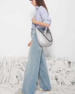 Oyster Metallic Madison Shoulder Bag -Fashion Trend Bag Store 1459B1917 A12