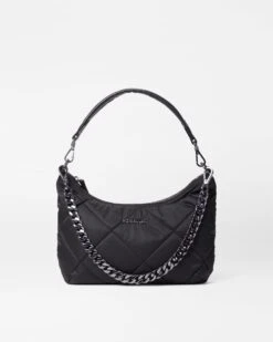 Black Small Madison Shoulder Bag