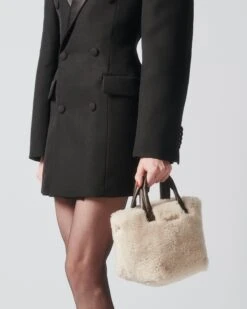Shearling Micro Metro Tote Deluxe 7 Shearling Micro Metro Tote Deluxe -Fashion Trend Bag Store 1463N1960 A11