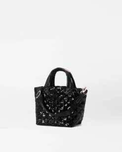 Black Sequin Micro Metro Tote Deluxe -Fashion Trend Bag Store 1463x1947 A2
