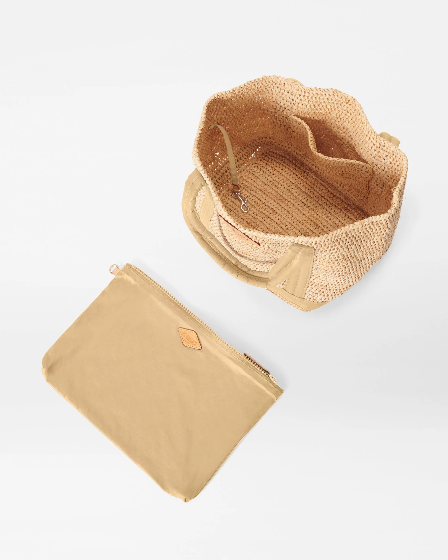 Raffia/Camel Small Raffia Tote 4 Raffia/Camel Small Raffia Tote - Image 4