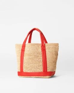 Raffia With Cherry Small Raffia Tote -Fashion Trend Bag Store 1471N1930 A2