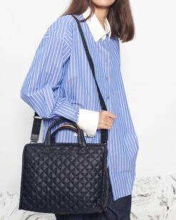 Black Medium Metro Box Tote 7 Black Medium Metro Box Tote -Fashion Trend Bag Store 1479X1590 A11