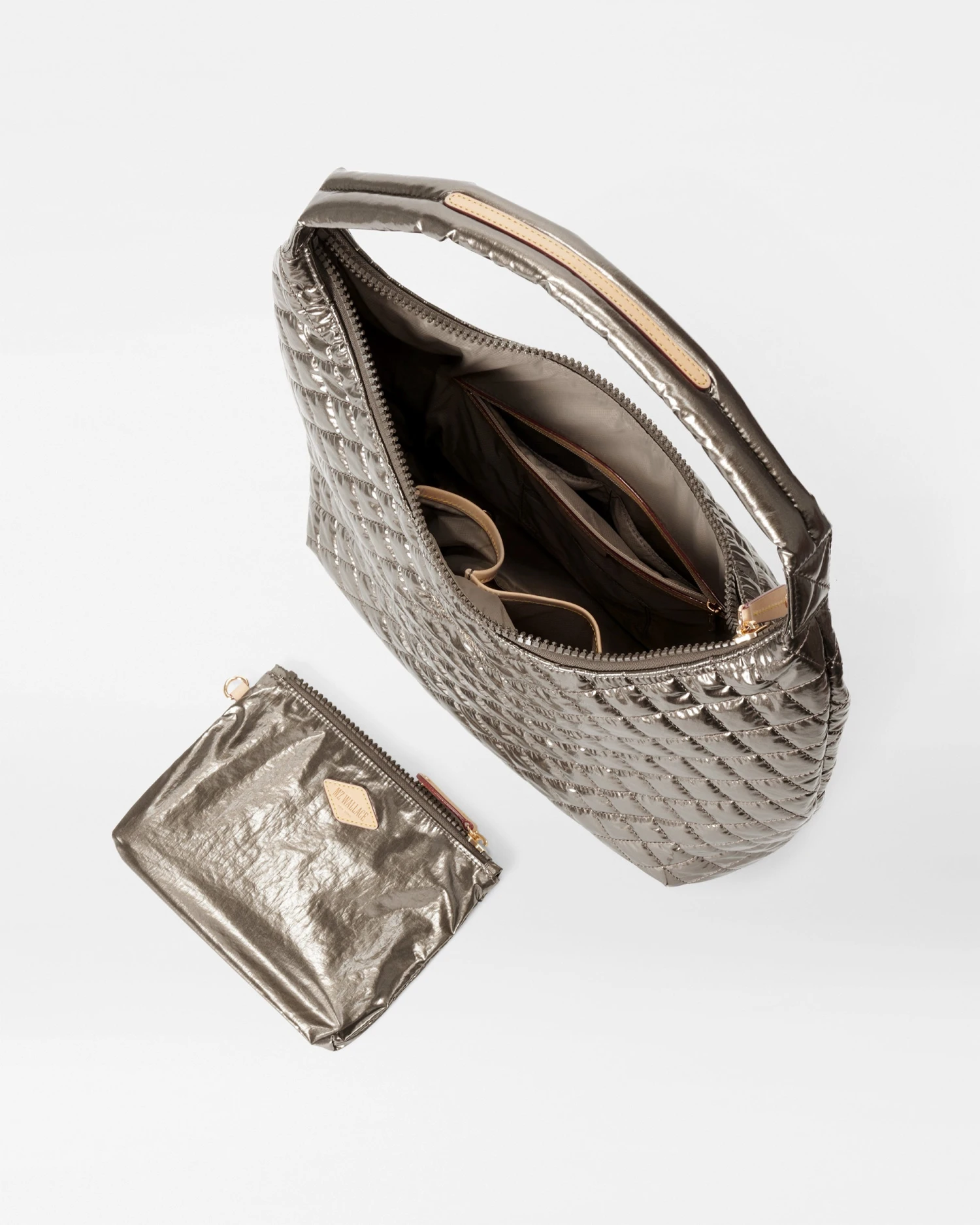 Moondust Metallic Lacquer Large Metro Shoulder 4 Moondust Metallic Lacquer Large Metro Shoulder - Image 4