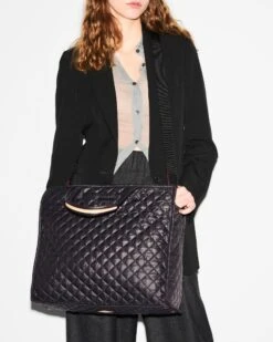 Black Large Metro Box Tote II -Fashion Trend Bag Store 1499X1590 A11