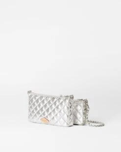 Silver Sequin Crosby Trois Crossbody -Fashion Trend Bag Store 1503N1948 A2