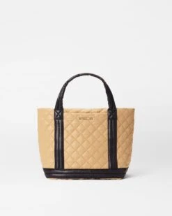 Camel & Black Small Empire Tote