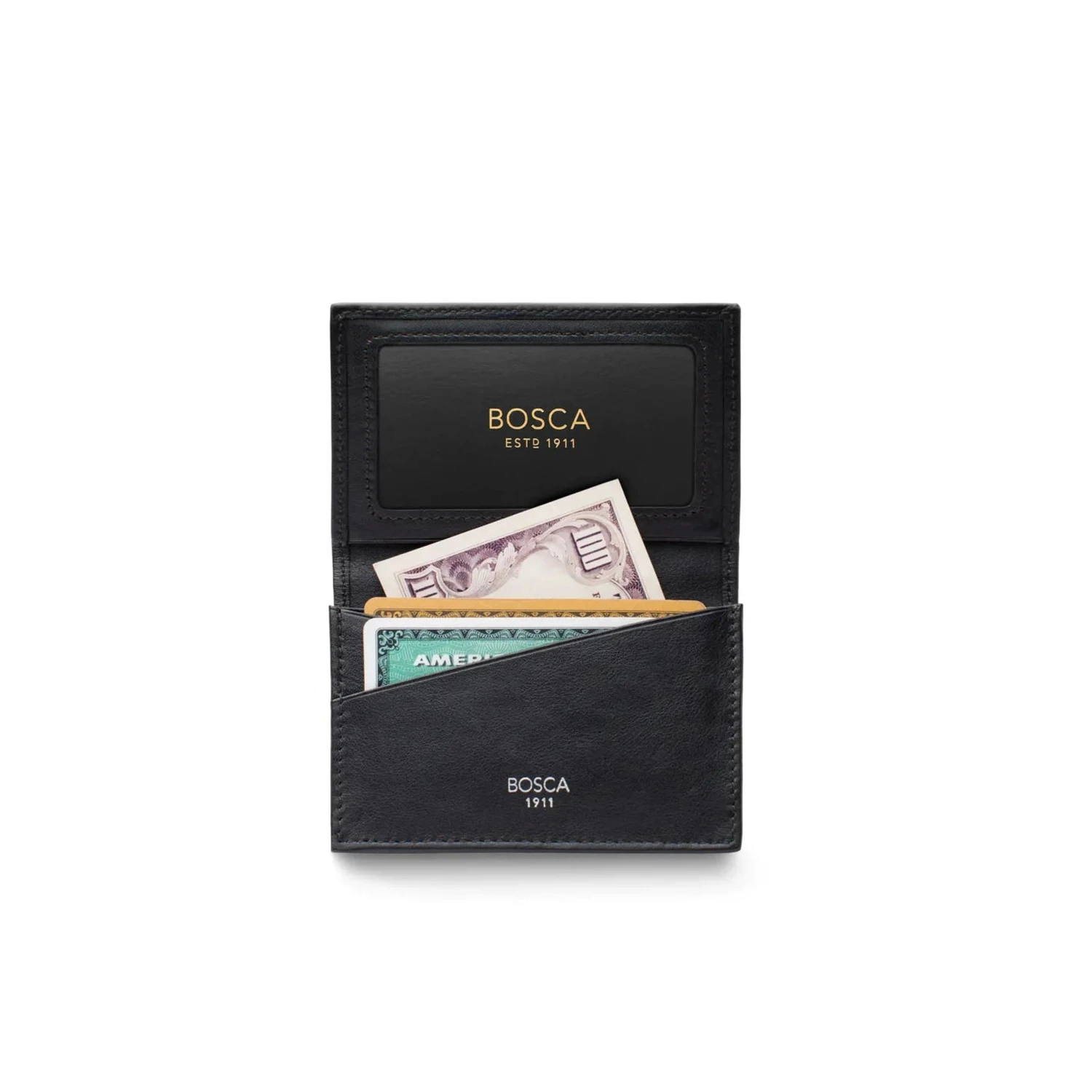 Bosca Nappa Leather Full Gusset, 2 Pocket Card Case With ID 5 Bosca Nappa Leather Full Gusset, 2 Pocket Card Case With ID - Image 5