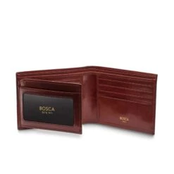 Bosca Old Leather Bifold Wallet With Card / ID Flap -Fashion Trend Bag Store Bosca Old Leather Bifold Wallet with Card ID Flap 4