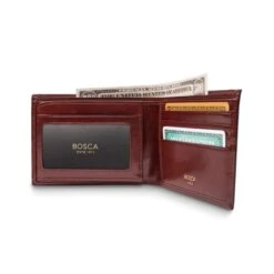 Bosca Old Leather Bifold Wallet With Card / ID Flap -Fashion Trend Bag Store Bosca Old Leather Bifold Wallet with Card ID Flap 8