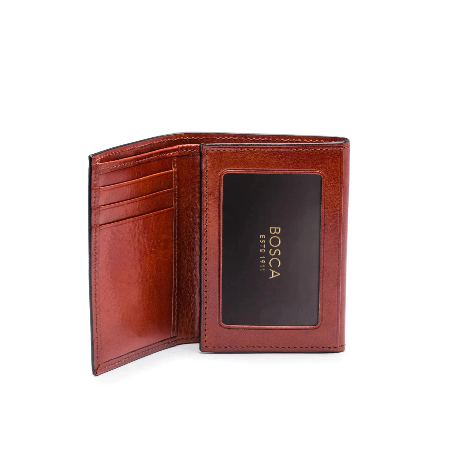 Bosca Old Leather Double ID Trifold Wallet 3 Bosca Old Leather Double ID Trifold Wallet - Image 3