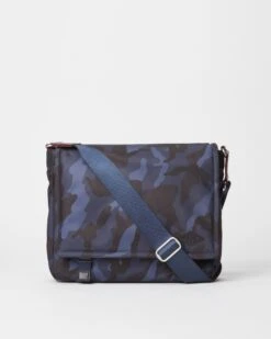 Dark Blue Camo Bedford Air Bleecker Messenger