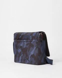 Dark Blue Camo Bedford Air Bleecker Messenger -Fashion Trend Bag Store F19 1210B1311 A2