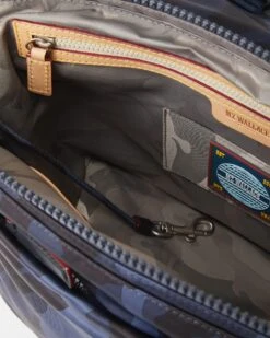 Dark Blue Camo Bedford Air Bleecker Small Messenger -Fashion Trend Bag Store F19 1246B1311 A4