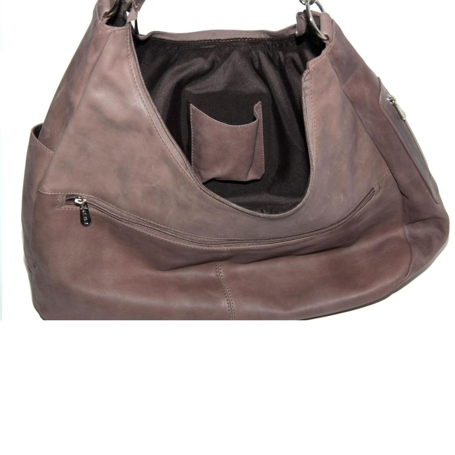 Piel Leather Large Crossbody/Hobo Shoulder Bag 2 Piel Leather Large Crossbody/Hobo Shoulder Bag - Image 2